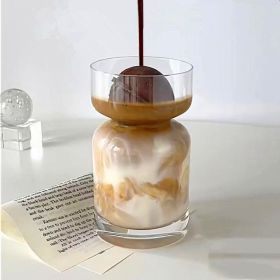 Creative Iced Latte American Style Glass Cups (Option: Cup Only)