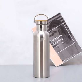 304 Stainless Steel Insulated Cup Sports Car Outdoor (Option: Stainless steel natural color-500ml)