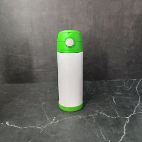 12oz Bullet Cup 350ml New Dome Cover Children's Straw Cup (Option: Green-12oz)